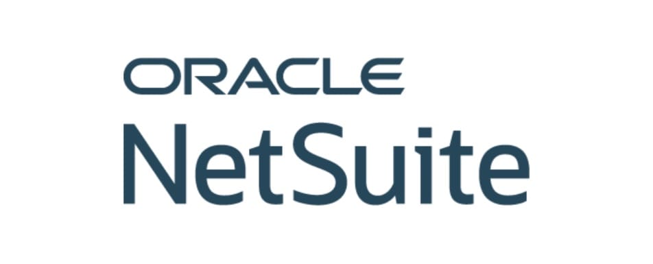 Oracle NetSuite logo in blue font