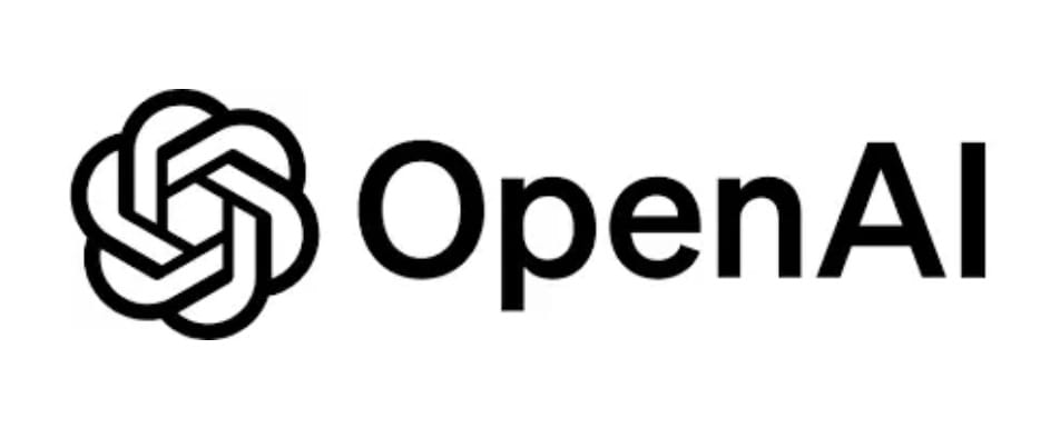 OpenAI logo with black text