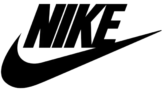 Nike logo showcasing iconic swoosh symbol, representing a leading global brand in custom promotional products and corporate swag.