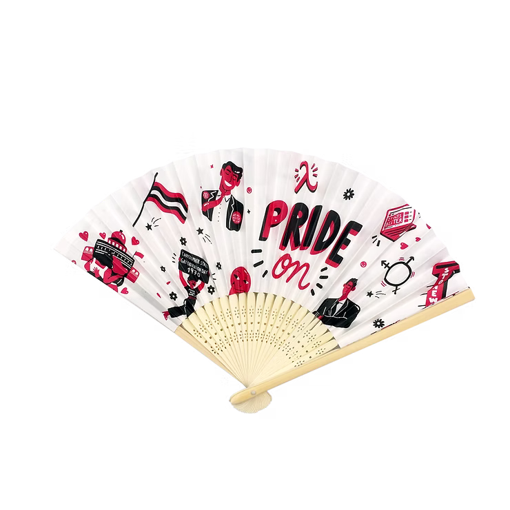 Custom Pride Fan with Lyft Logo