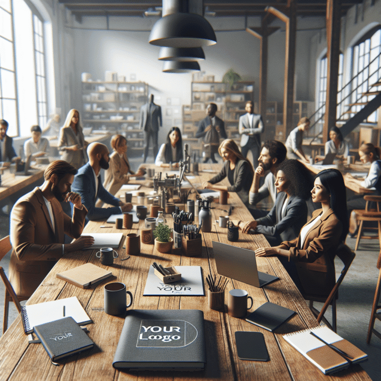 Collaborative workspace with custom branded products