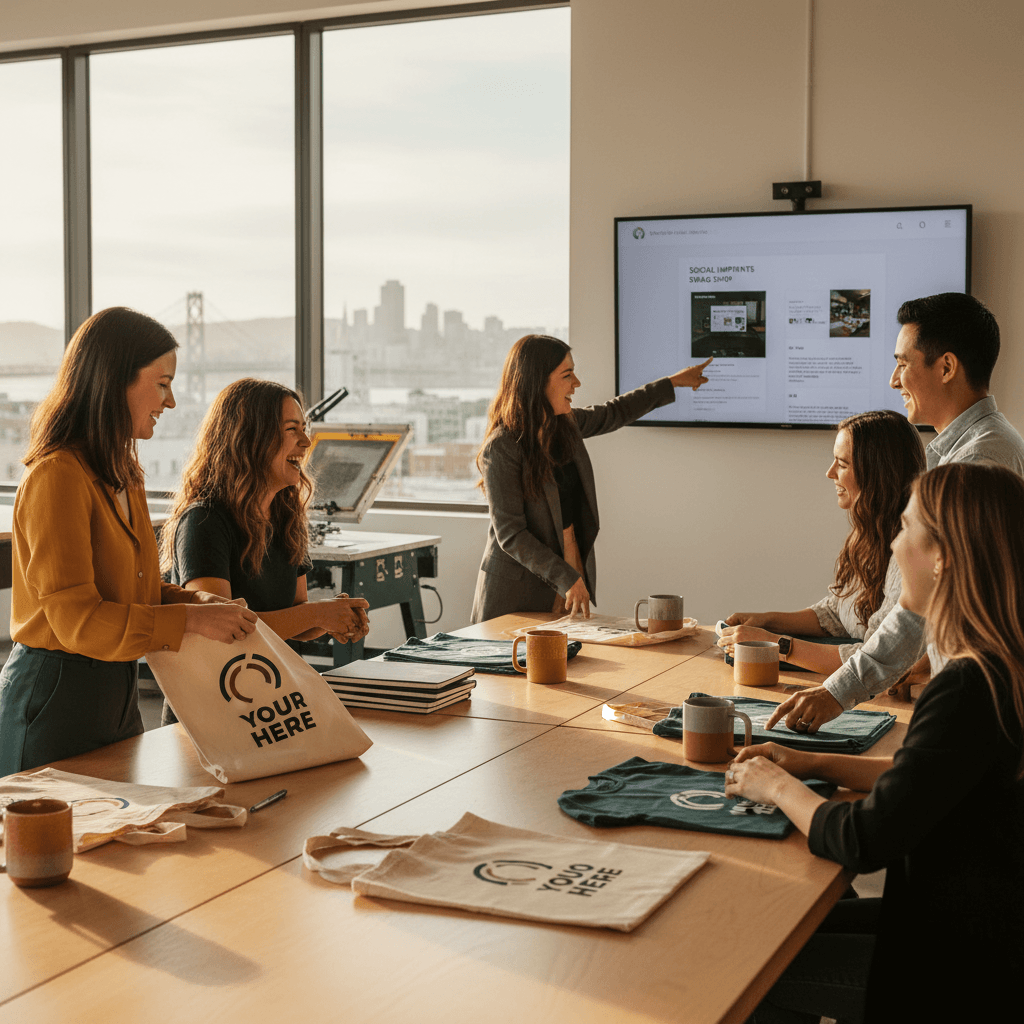 Presentation on custom branded merchandise for businesses